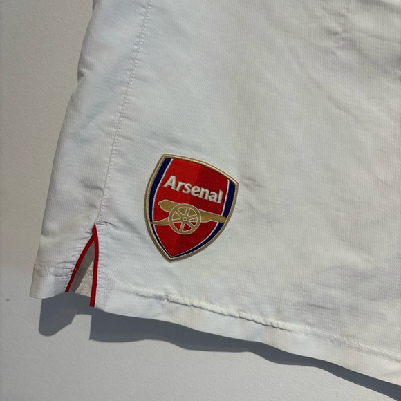 2006-2007 Vintage Arsenal FC Nike Jersey Shorts White Medium - Picture 6 of 13